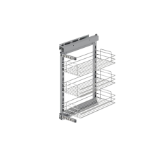 Карго STARAX на 3 полиці 300мм хром праве з напрямними Тандем