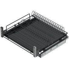 Висувна сушка для посуду Starax антрацит, L-800мм.