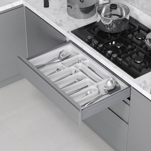 Лоток для столових приборів Starax білий 900мм - 9970