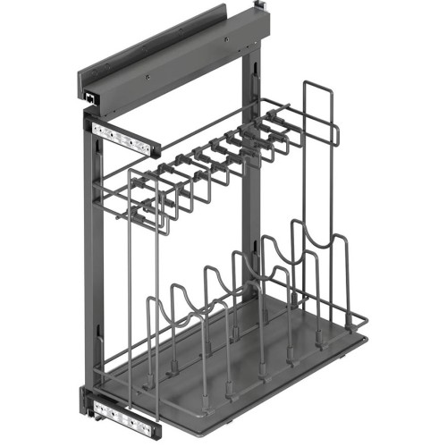 Карго Антрацит 450 мм + Тандем Blum, праве бічне кріплення для сковорідок - 3222