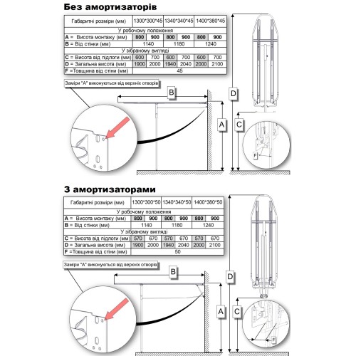 Розкладна дошка для прасування Lux, чорна (бавовна, сірий) - 15598
