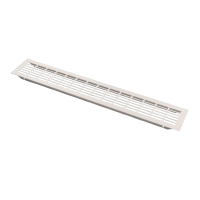 Вентиляційна решітка GTV 80×480 мм, алюміній, колір кашемір