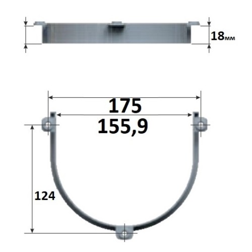Ограждение сифона вертикальное для ящика под мойку Mesan серый ДСП 18мм - 14153