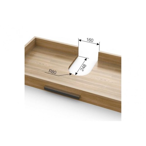 Огородження сифона для ящика під мийку Mesan білий - 11435