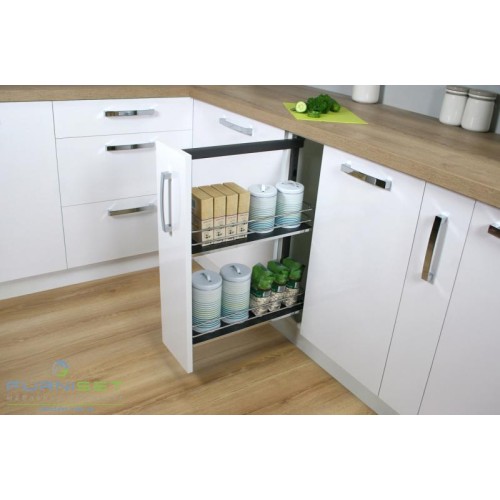 Карго Rejs Maxima Silva на 2 полиці 200мм хром/графіт ліве- WE32.0044.43.781