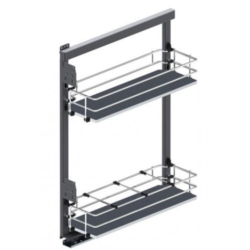 Карго Rejs Maxima Silva на 2 полиці 200мм хром/графіт ліве- WE32.0044.43.781