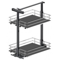 Карго Rejs Maxima Silva на 2 полиці 300мм хром/графіт нижній