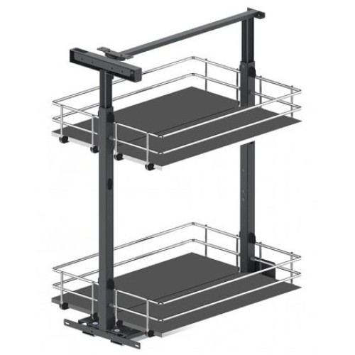 Карго Rejs Maxima Silva на 2 полиці 300мм хром/графіт нижній