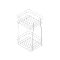 Карго REJS Кошик Міні 2 полиці L-300 біла нижня кріплення Фасад 400мм VM (без направ.)