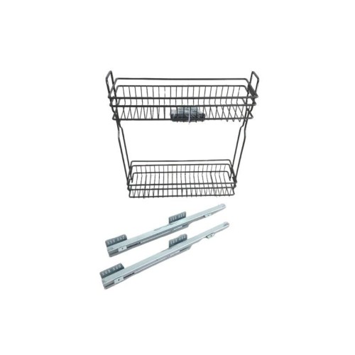 Карго LS SPARK 3D 150 мм, чорне, ліве, 2-х рівневе, на прихованих напрямних - 16204