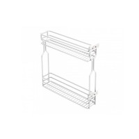 Карго GTV MOVIX 150 мм, 2-х рівневе, біле, бічне кріплення (без напрямних)