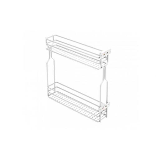 Карго GTV MOVIX 150 мм, 2-х рівневе, біле, бічне кріплення (без напрямних) - 16403