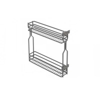 Карго GTV MOVIX 150 мм, 2-х рівневе, антрацит (графіт), бічне кріплення (без напрямних)