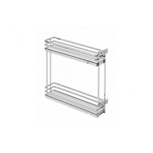 Карго GTV MOVIX PRO, плоский прут, хром/белый, 150 мм - KO-150BO-01B