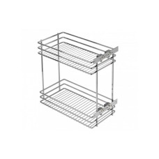 Карго GTV MOVIX 300 мм, 2-х рівневе, хром, бічне кріплення (без напрямних)