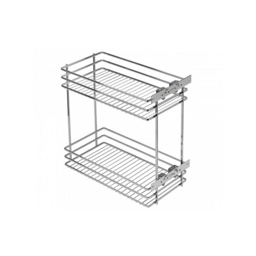 Карго GTV MOVIX 300 мм, 2-х рівневе, хром, бічне кріплення (без напрямних) - 16402