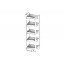 Карго Rejs Maxi Space Duo Puro, 5 полок, белый/стекло, 600 мм, с доводчиком, для высоких шкафов