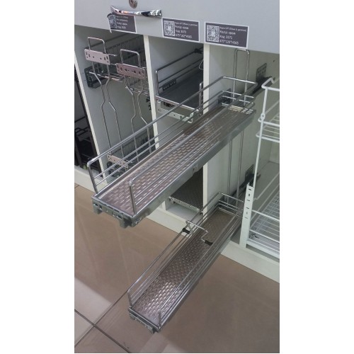 Карго хромоване, 150 мм, з доводчиком та бічним кріпленням - 00000003371