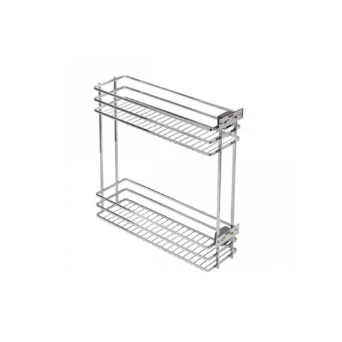 Карго GTV MOVIX 200 мм, 2-х рівневе, хром, бічне кріплення (без напрямних) - 16400