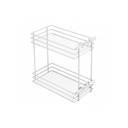 Карго GTV MOVIX 300 мм, 2-х рівневе, біле, бічне кріплення (без напрямних) - 16406