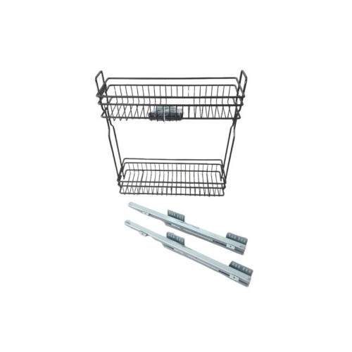 Карго LS SPARK 3D 150 мм, чорне, праве, 2-х рівневе, на прихованих напрямних - 16203