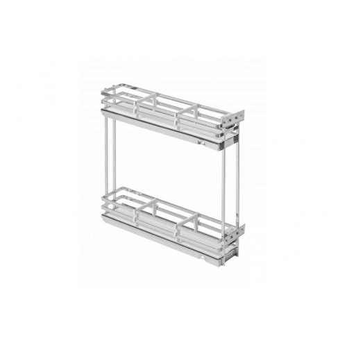 Карго GTV MOVIX PRO, плоский прут, хром/белый, 150 мм - KO-150BO-01B