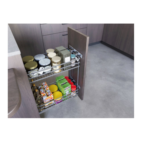 Карго GTV MOVIX 200 мм, 2-х рівневе, хром, бічне кріплення (без напрямних) - 16400