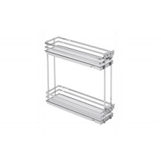 Карго GTV MOVIX PRO, плоский прут, хром/білий, 200 мм