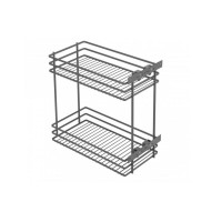 Карго GTV MOVIX 250 мм, 2-х рівневе, антрацит (графіт), бічне кріплення (без напрямних)