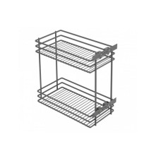 Карго GTV MOVIX 250 мм, 2-х рівневе, антрацит (графіт), бічне кріплення (без напрямних)