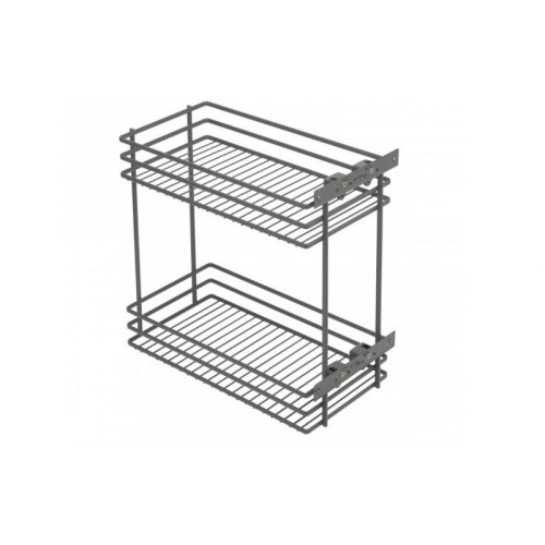 Карго GTV MOVIX 250 мм, 2-х рівневе, антрацит (графіт), бічне кріплення (без напрямних) - 16409