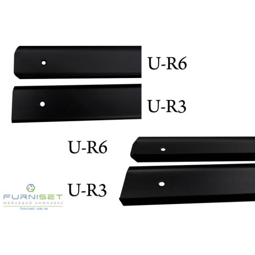 Планка для стільниці сполучна кутова 90° U-R3 38 мм - 1026