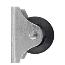 Ролик мебельный направленный обрезиненный, диаметр 28 мм, нагрузка до 20 кг