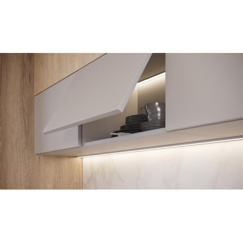 Виштовхувач GTV Salto Nova, сірий, із силіконовим закінченням, накладний, довгий - AM-SVN-DL-GM-30