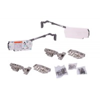 Підйомник подвійний Bi-Fold E-strong, H=750-1000 мм, 8,5-14 кг, Soft Close, білий