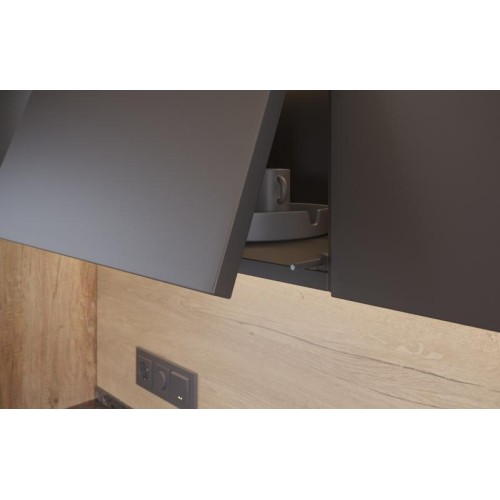 Виштовхувач GTV Salto Nova, чорний, з магнітним закінченням, накладний, довгий - 14695