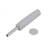 Виштовхувач GTV SALTO GREY з магнітним закінченням, довгий, Накладний Сірий 