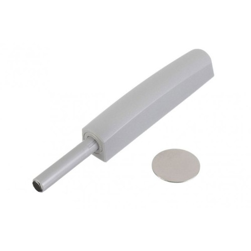 Виштовхувач GTV SALTO GREY з магнітним закінченням, довгий, Накладний Сірий 