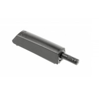 Толкатель GTV Salto Nova, черный, с силиконовым окончанием, накладной, короткий