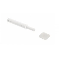 Штовхач GTV SALTO NOVA WHITE з магнітним закінченням врізний короткий