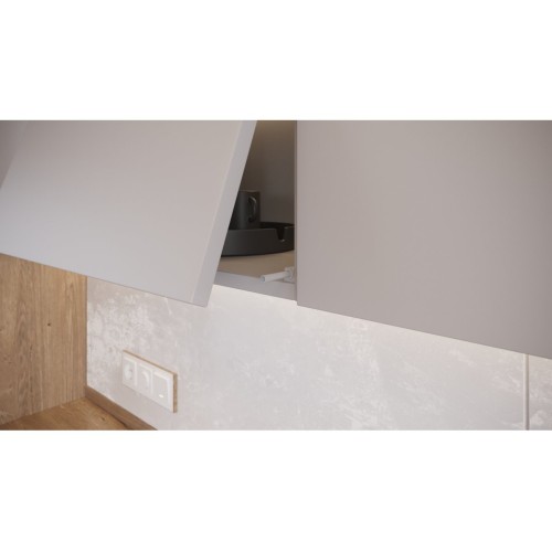 Виштовхувач GTV Salto Nova, сірий, із силіконовим закінченням, накладний, довгий - AM-SVN-DL-GM-30