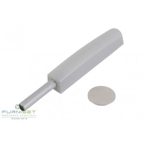 Виштовхувач GTV SALTO GREY з магнітним закінченням, довгий, Накладний Сірий 