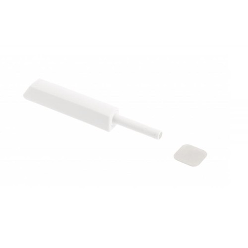 Відбійник GTV Salto Nova, білий, з магнітним закінченням, накладний, довгий - AM-SVN-DL-MG-10