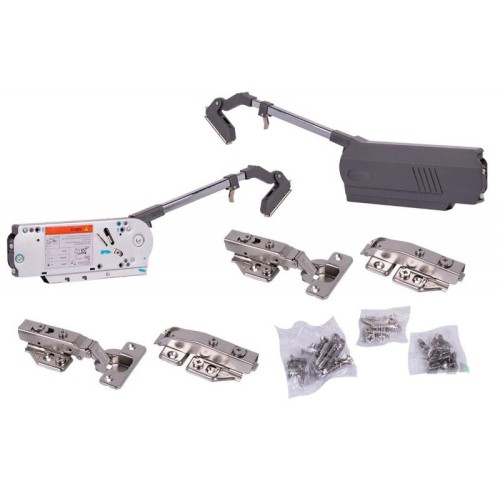 Підйомник подвійний Bi-Fold E-strong, H=750-1000 мм, 8,5-14 кг Soft Close, графіт - 15849