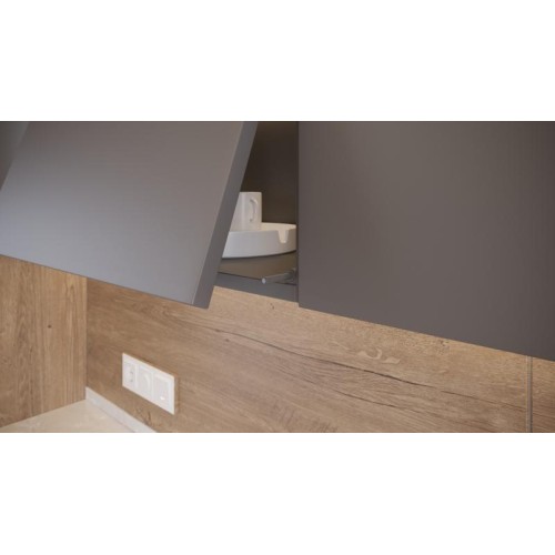 Виштовхувач GTV SALTO NOVA ANTRACITE із силіконовим закінченням, накладний, довгий - 14693