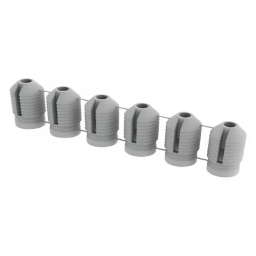 Дюбель пластиковий під саморіз Ø5×9 мм, стрічка 24 шт, Туреччина (102-05-07-300) (10438)