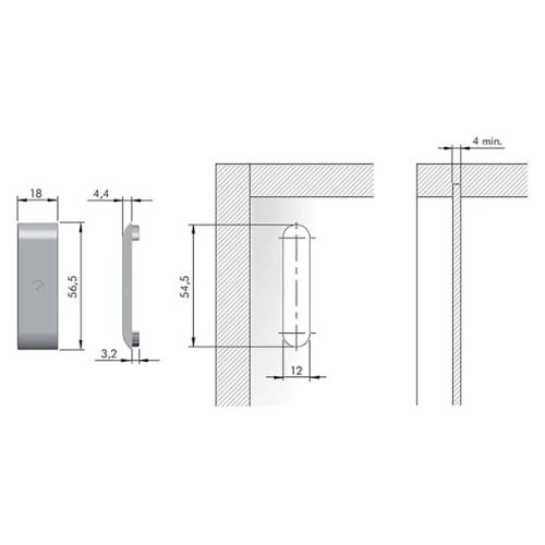 Заглушка до підвісу меблевого CC1 Libra білий (4002)