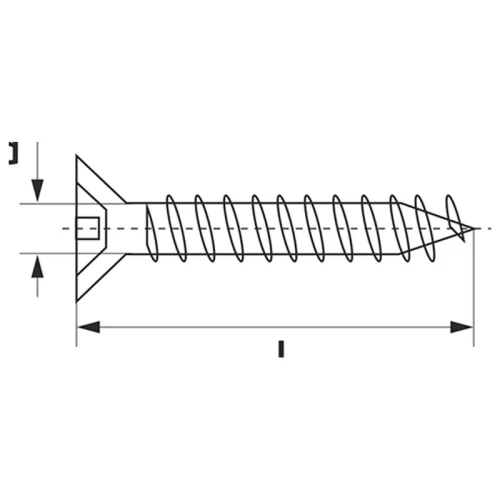 Саморіз GIFF 3×16 мм, сталь, білий, упаковка 1000 шт (11274)