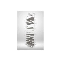 Полиця поворотна для взуття GTV ELITE 12 полиць, біла, з доводчиком Soft close