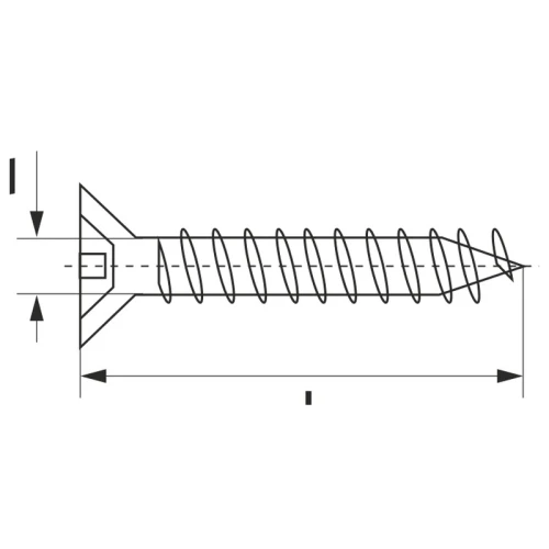 Саморіз ЛЮКС 4,0×25 мм, сталь, білий, упаковка 1000 шт (ДС) (3398)